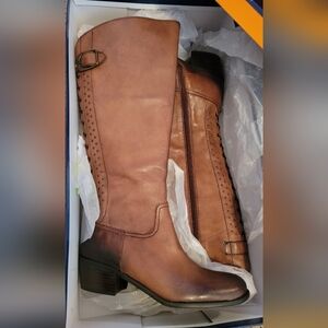 Arturo Chiang Tan Leather Heeled Boots